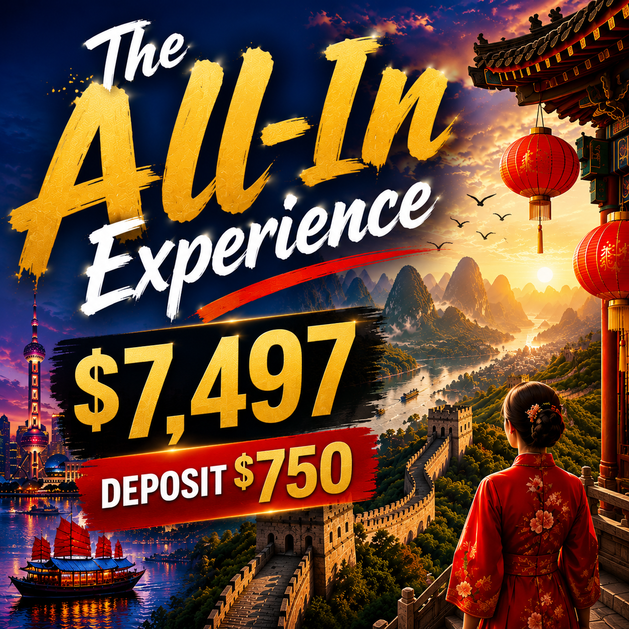 Choose Your Experience Deposit to Secure Your Spot