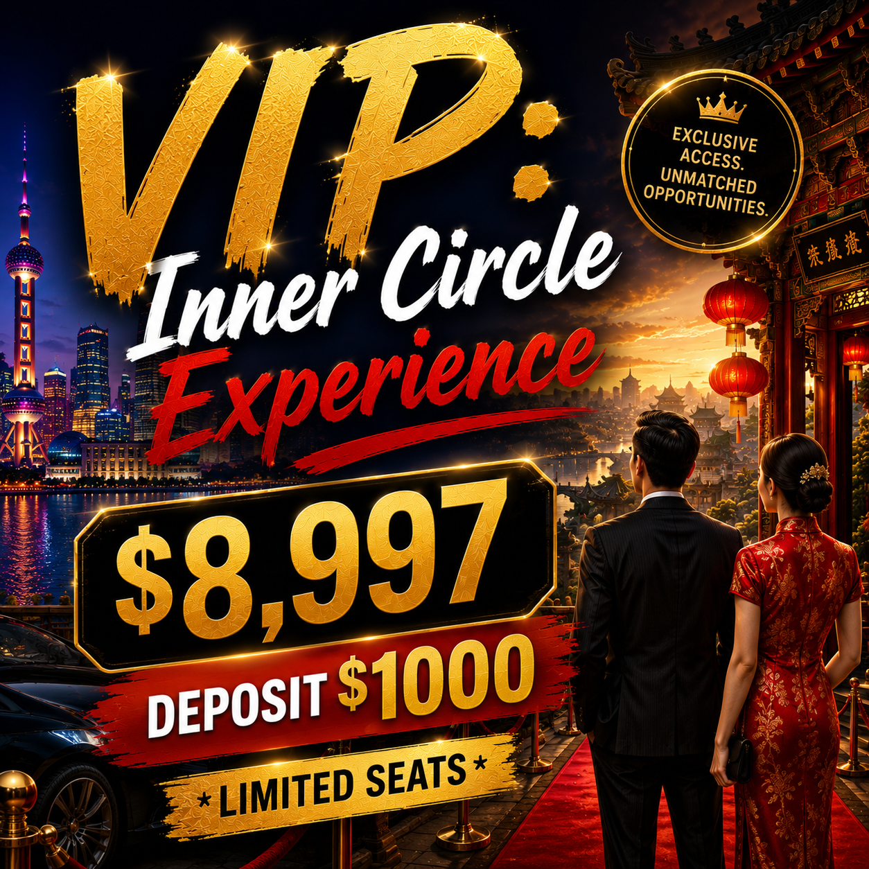 Choose Your Experience Deposit to Secure Your Spot